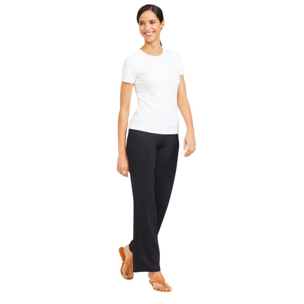 J McLaughlin Black Wide Leg Pull‎ On Pants Size 2 Dressy Casual